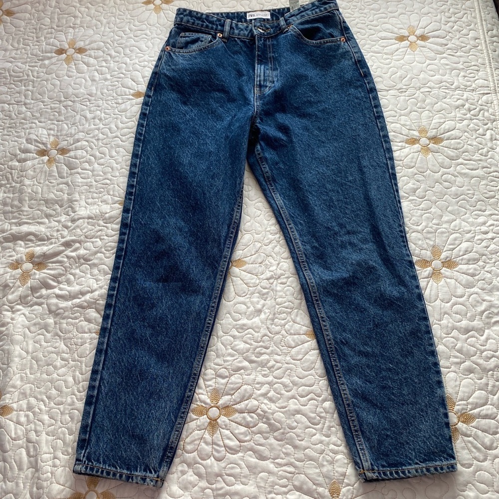 COPY - Dark blue straight leg jean from Zara.